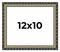 12x10 Solid Wood Antique Picture Frame with UV-Resistant Acrylic & Acid-Free Backing, Available in 4 Finishes: Bronze, Gold, Silver, and Gold with Black